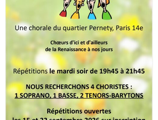 Chorale Amies Voix – Paris Pernety — chant et chorale, Paris 14 (photo 2 sur 2)