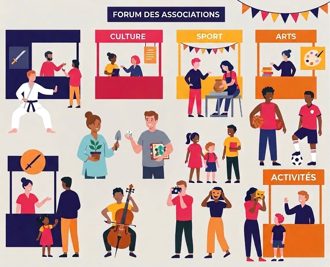 Forum des associations de Paris : stands culture, sport, arts et activités