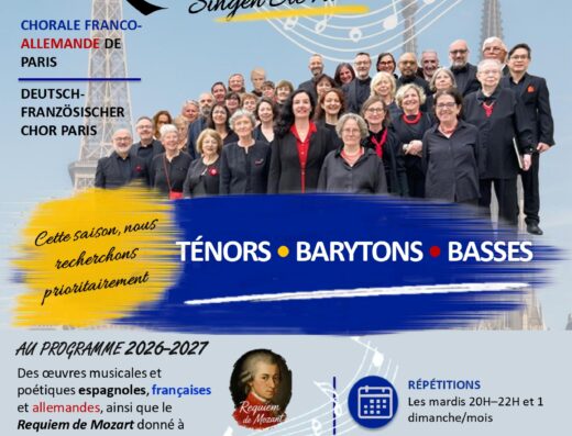 Chorale Franco-Allemande de Paris — chant et chorale, Paris 15 (photo 2 sur 2)